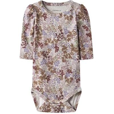 NAME IT Damen Nbfbolora Ls Body, Pumice Stone, Numeric_86 NAME IT Damen Nbfbolora Ls Body, Pumice Stone, Numeric_86
