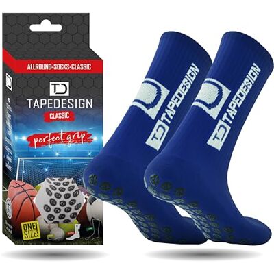 Tapedesign "Classic" Rutschfeste Fußball Socken mit gummierten Noppen (Unisex) Tapedesign "Classic" Rutschfeste Fußball Socken mit gummierten Noppen (Unisex)