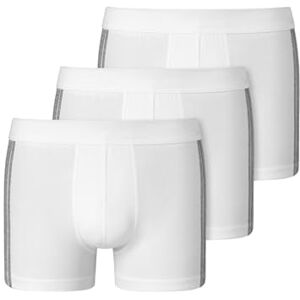 Schiesser Herren 3 Pack Softbund Und Streifen 95/5 Organic Boxershorts, Weiss_173816, M EU Schiesser Herren 3 Pack Softbund Und Streifen 95/5 Organic Boxershorts, Weiss_173816, M EU
