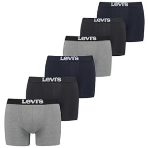 Levi's Levi’s Einfarbige Basic-Boxerslips, atmungsaktive Herrenunterwäsche aus Bio-Baumwolle mit elastischem Bund und doppelter Einlage, keine hochrutschenden Beinöffnungen, 6er-Pack Levi's Levi’s Einfarbige Basic-Boxerslips, atmungsaktive Herrenunterwäsche aus Bio-Baumwolle mit elastischem Bund und doppelter Einlage, keine hochrutschenden Beinöffnungen, 6er-Pack