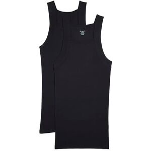 Evolve Herren Cotton Comfort Square Cut Tank Multi Pack Baselayer-Shirt, Schwarz, Mittel Evolve Herren Cotton Comfort Square Cut Tank Multi Pack Baselayer-Shirt, Schwarz, Mittel