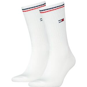 Tommy Hilfiger Unisex Crew Socken, Weiß, 39-42 EU Tommy Hilfiger Unisex Crew Socken, Weiß, 39-42 EU