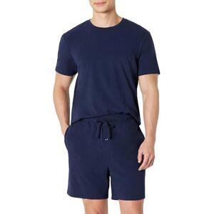 Amazon Essentials Herren-Pyjama-Set aus Baumwoll-Modal, kurzärmeliges T-Shirt und Shorts, Marineblau, Größe M Amazon Essentials Herren-Pyjama-Set aus Baumwoll-Modal, kurzärmeliges T-Shirt und Shorts, Marineblau, Größe M
