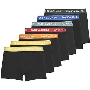 JACK & JONES Jack& Jones Boxershorts 7er-Pack Basic Trunks Kurze Unterhosen Logo Print Design JACVITO, Farben:Schwarz, Größe Hosen:L JACK & JONES Jack& Jones Boxershorts 7er-Pack Basic Trunks Kurze Unterhosen Logo Print Design JACVITO, Farben:Schwarz, Größe Hosen:L