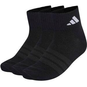 Adidas Unisex Thin&Light Sportswear Ankle Socks 3 Pair Pack, black/black/white, 6-7 Years Adidas Unisex Thin&Light Sportswear Ankle Socks 3 Pair Pack, black/black/white, 6-7 Years