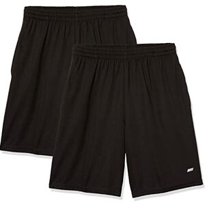 Amazon Essentials Herren Sportliche Basketball-Performance-Tech-Trainingsshorts mit Lockerer Passform, 20,3cm Beininnenlänge, 2er-Pack, Schwarz, M Amazon Essentials Herren Sportliche Basketball-Performance-Tech-Trainingsshorts mit Lockerer Passform, 20,3cm Beininnenlänge, 2er-Pack, Schwarz, M