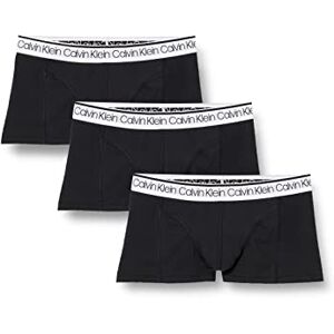 Calvin Herren Boxershorts Low Rise Trunks Unterwäsche, Schwarz (Black W/White Wb), L Calvin Herren Boxershorts Low Rise Trunks Unterwäsche, Schwarz (Black W/White Wb), L
