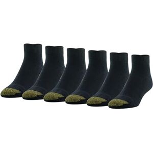 Gold Toe 6 Paar Herren Baumwolle Low Cut Sport Liner Socken, Schwarz, Large Gold Toe 6 Paar Herren Baumwolle Low Cut Sport Liner Socken, Schwarz, Large