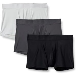 Amazon Essentials Herren Boxershorts aus Mikrofaser Unterwäsche, 3er-Pack, Dunkelgrau Grau/Hellgrau/Schwarz, L Amazon Essentials Herren Boxershorts aus Mikrofaser Unterwäsche, 3er-Pack, Dunkelgrau Grau/Hellgrau/Schwarz, L