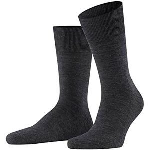 FALKE Herren Socken Airport Plus M So Wolle Baumwolle einfarbig 1 Paar, Grau Anthracite Melange 3080, 47-48 FALKE Herren Socken Airport Plus M So Wolle Baumwolle einfarbig 1 Paar, Grau Anthracite Melange 3080, 47-48