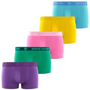 pierre cardin underwear Boxershorts für Herren, Baumwolle, natürliche und hypoallergene Boxershorts (5 Stück), Violett/Rosa/Blau/Grün/Gelb, L pierre cardin underwear Boxershorts für Herren, Baumwolle, natürliche und hypoallergene Boxershorts (5 Stück), Violett/Rosa/Blau/Grün/Gelb, L