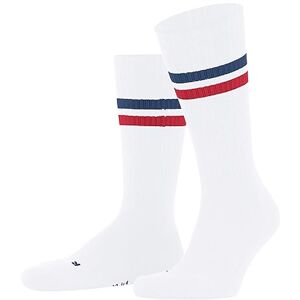FALKE Unisex Socken Dynamic U So Baumwolle gemustert 1 Paar, Weiß Weiss-Blau-Rot 2068, 39-41 FALKE Unisex Socken Dynamic U So Baumwolle gemustert 1 Paar, Weiß Weiss-Blau-Rot 2068, 39-41