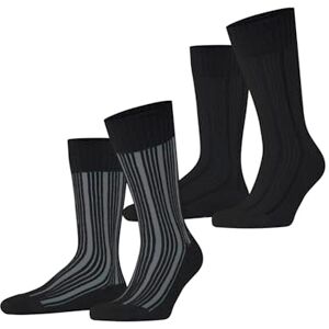 ESPRIT Herren Socken Plush Rib Multipack M So Baumwolle gemustert 2 Paar, Schwarz Black 3000, 39-42 ESPRIT Herren Socken Plush Rib Multipack M So Baumwolle gemustert 2 Paar, Schwarz Black 3000, 39-42