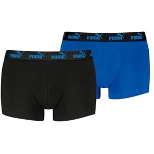 Puma Herren Boxershorts Trunks Basic Elements aus Baumwolle mit Elasthan, 2er Pack, Größe S in Schwarz Blau Puma Herren Boxershorts Trunks Basic Elements aus Baumwolle mit Elasthan, 2er Pack, Größe S in Schwarz Blau