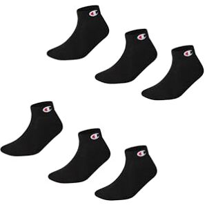 Champion Unisex Basics 6pk Quarter Freizeitsocken, Schwarz, 43-46 EU Champion Unisex Basics 6pk Quarter Freizeitsocken, Schwarz, 43-46 EU