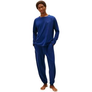 Tommy Hilfiger Herren Pyjama-Set Jersey Pj Set Cuffed Lang, Blau (Preppy Navy), XXL Tommy Hilfiger Herren Pyjama-Set Jersey Pj Set Cuffed Lang, Blau (Preppy Navy), XXL