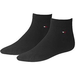 Tommy Hilfiger Herren Quarter Socken, Schwarz, 47-49 EU Tommy Hilfiger Herren Quarter Socken, Schwarz, 47-49 EU