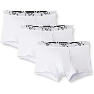 Giorgio Armani Herren Men's Basic Essential Monogram 3-pack Trunk Boxershorts, White/White/White, XL Giorgio Armani Herren Men's Basic Essential Monogram 3-pack Trunk Boxershorts, White/White/White, XL