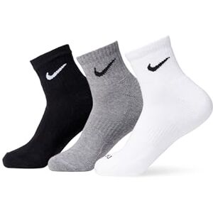 NIKE Everyday CSH Ankl 3Pr 132 Unisex Socken, Multi-Color, XL NIKE Everyday CSH Ankl 3Pr 132 Unisex Socken, Multi-Color, XL