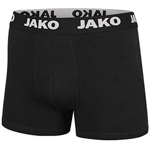 JAKO Herren Boxershorts Basic 2er-Pack, Schwarz, M JAKO Herren Boxershorts Basic 2er-Pack, Schwarz, M
