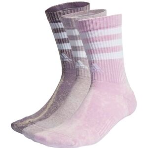 Adidas Unisex 3-Stripes Stonewash Crew Socks 3 Pairs, Shadow Violet/Bliss Lilac/White, 46-48 Adidas Unisex 3-Stripes Stonewash Crew Socks 3 Pairs, Shadow Violet/Bliss Lilac/White, 46-48