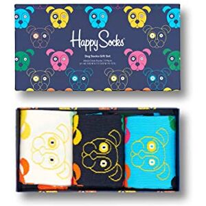 Happy Socks Unisex 3-pack Mixed Dog Gift Set Socken, Grün-Blau-Orange-Gelb-Rosa-Weiß, 41-46 EU Happy Socks Unisex 3-pack Mixed Dog Gift Set Socken, Grün-Blau-Orange-Gelb-Rosa-Weiß, 41-46 EU