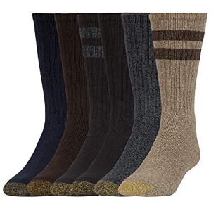 Gold Toe Herren Harrington Crew Socks, Multipairs Lssige Socken, Braun/Grau/Blau (6 Paar), L EU Gold Toe Herren Harrington Crew Socks, Multipairs Lssige Socken, Braun/Grau/Blau (6 Paar), L EU