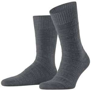 FALKE Herren Socken Link Attire M So Wolle Lyocell Leinen einfarbig 1 Paar, Grau Slate 3741, 39-42 FALKE Herren Socken Link Attire M So Wolle Lyocell Leinen einfarbig 1 Paar, Grau Slate 3741, 39-42