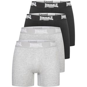 Lonsdale Herren Boxershorts 4er-Pack East CHALLOW M, Black/Marl Grey Lonsdale Herren Boxershorts 4er-Pack East CHALLOW M, Black/Marl Grey