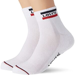 Levi's Unisex Quarter Socks, White, 39/42 Levi's Unisex Quarter Socks, White, 39/42