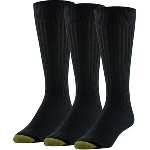 Gold Toe Canterbury Crew-Socken für Herren, 3er-Pack, Schwarz, Large Gold Toe Canterbury Crew-Socken für Herren, 3er-Pack, Schwarz, Large