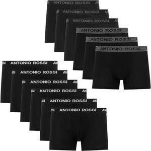 ANTONIO ROSSI Herren (12er-pack) Herren-boxer-hipster Fitted Boxer Hipsters, Schwarz, M EU ANTONIO ROSSI Herren (12er-pack) Herren-boxer-hipster Fitted Boxer Hipsters, Schwarz, M EU