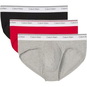 Calvin Herren 3er Pack Unterhosen Hip Briefs Balance mit Logobund, Mehrfarbig (Empower/Grey Heather/Black), M Calvin Herren 3er Pack Unterhosen Hip Briefs Balance mit Logobund, Mehrfarbig (Empower/Grey Heather/Black), M