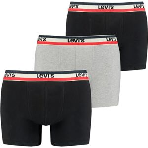 Levi's Herren Boxer Underwear, Black/Grey, S Levi's Herren Boxer Underwear, Black/Grey, S