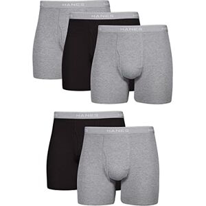 Hanes Herren Cool Dri Tagless Boxershorts met comfort-flex-tailleband, multipack5/5/10/2017/2015/2015/2015/2015/2 Retroshorts, Schwarz/Grau, 5 Stück, M EU Hanes Herren Cool Dri Tagless Boxershorts met comfort-flex-tailleband, multipack5/5/10/2017/2015/2015/2015/2015/2 Retroshorts, Schwarz/Grau, 5 Stück, M EU