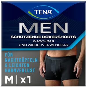 TENA Men Schützende Inkontinenz Boxershorts, waschbar und wiederverwendbar, schwarz, Größe M TENA Men Schützende Inkontinenz Boxershorts, waschbar und wiederverwendbar, schwarz, Größe M