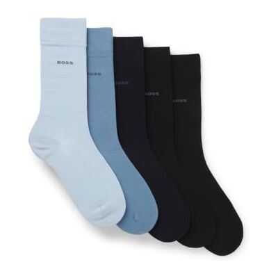 Boss Herren 5P RS Uni CC Mittelhohe Socken aus Baumwoll-Mix im Fünferpack Boss Herren 5P RS Uni CC Mittelhohe Socken aus Baumwoll-Mix im Fünferpack