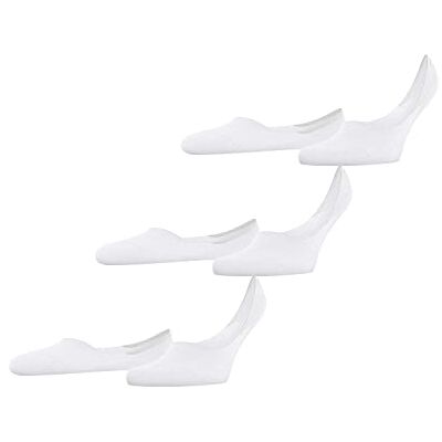 FALKE Herren Füßlinge Invisible Step Medium Cut Multipack M In Baumwolle unsichtbar einfarbig 3 Paar, Weiß White 2000, 41-42 FALKE Herren Füßlinge Invisible Step Medium Cut Multipack M In Baumwolle unsichtbar einfarbig 3 Paar, Weiß White 2000, 41-42