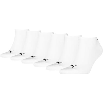 Puma Unisex Plain Sneaker Sock, White New, 47-49 EU Puma Unisex Plain Sneaker Sock, White New, 47-49 EU