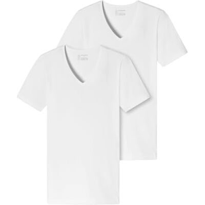 Schiesser Herren T-Shirt Unterhemd Doppelpack 95/5 V-Ausschnitt Box 173982 Schiesser Herren T-Shirt Unterhemd Doppelpack 95/5 V-Ausschnitt Box 173982