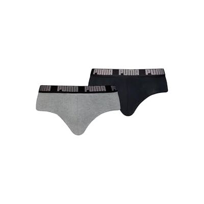 Puma Herren Mens Everyday Briefs Unterwäsche, Dark Grey Melange / Black, M EU Puma Herren Mens Everyday Briefs Unterwäsche, Dark Grey Melange / Black, M EU