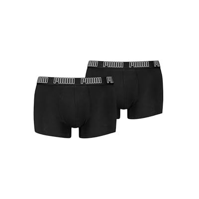 Puma Boxer Trunk Boxershorts Herren Everyday Unterhose Pant Unterwäsche 2er Pack, Farbe:230 Black/Black, Bekleidungsgröße:L Puma Boxer Trunk Boxershorts Herren Everyday Unterhose Pant Unterwäsche 2er Pack, Farbe:230 Black/Black, Bekleidungsgröße:L