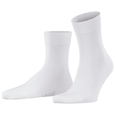 FALKE Herren Socken Tiago M Sso nachhaltige Fil D'Ecosse Baumwolle einfarbig 1 Paar, Weiß White 2000, 43-44 FALKE Herren Socken Tiago M Sso nachhaltige Fil D'Ecosse Baumwolle einfarbig 1 Paar, Weiß White 2000, 43-44
