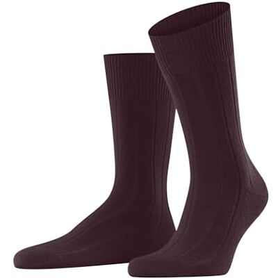 FALKE Herren Socken Lhasa Rib M So Wolle Kaschmir einfarbig 1 Paar, Rot Barolo 8596, 47-50 FALKE Herren Socken Lhasa Rib M So Wolle Kaschmir einfarbig 1 Paar, Rot Barolo 8596, 47-50