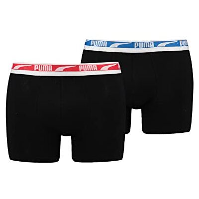 Puma Herren Unterhosen Shorts Everyday Boxer 2er Pack, Farbe:Schwarz, Größe:2XL, Artikel:-004 Black Combo Puma Herren Unterhosen Shorts Everyday Boxer 2er Pack, Farbe:Schwarz, Größe:2XL, Artikel:-004 Black Combo