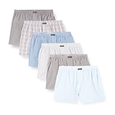 Lower East American Boxershorts Herren 6 Pack aus 100% Baumwolle I Unterwäsche Herren, Unterhosen für Männer L Mustermix Lower East American Boxershorts Herren 6 Pack aus 100% Baumwolle I Unterwäsche Herren, Unterhosen für Männer L Mustermix