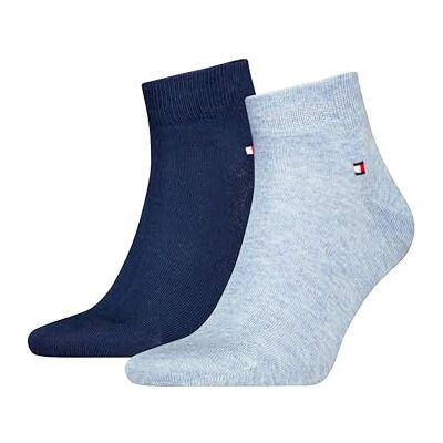 Tommy Hilfiger Herren Quarter Sock, Light Blue Melange, 39-42 EU Tommy Hilfiger Herren Quarter Sock, Light Blue Melange, 39-42 EU