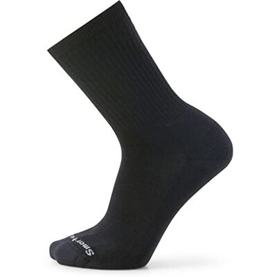Smartwool Unisex Everyday Solid Rib Crew Socken, Black, M Smartwool Unisex Everyday Solid Rib Crew Socken, Black, M