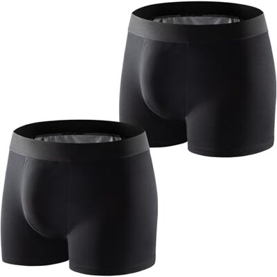 CARER Healthcare Incontinence Pregnancy Carer 2er Pack Inkontinenz Pants für Männer 250ml Absorptionskapazität Baumwolle Herren Inkontinenz Boxershorts Waschbar Wiederverwendbar Weich Komfort für täglichen Gebrauch Schwarz Größe L CARER Healthcare Incontinence Pregnancy Carer 2er Pack Inkontinenz Pants für Männer 250ml Absorptionskapazität Baumwolle Herren Inkontinenz Boxershorts Waschbar Wiederverwendbar Weich Komfort für täglichen Gebrauch Schwarz Größe L