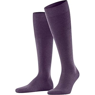 FALKE Herren Kniestrümpfe Airport M Kh Wolle Baumwolle lang einfarbig 1 Paar, Blau Wine Berry 8860, 45-46 FALKE Herren Kniestrümpfe Airport M Kh Wolle Baumwolle lang einfarbig 1 Paar, Blau Wine Berry 8860, 45-46